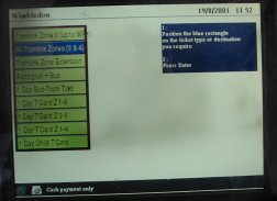 Ticket Machine Screen